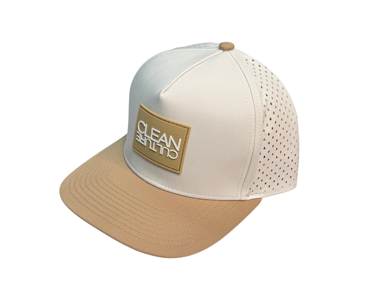 Off White/Khaki Snapback