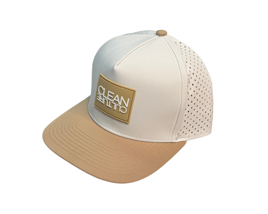 Off White/Khaki Snapback