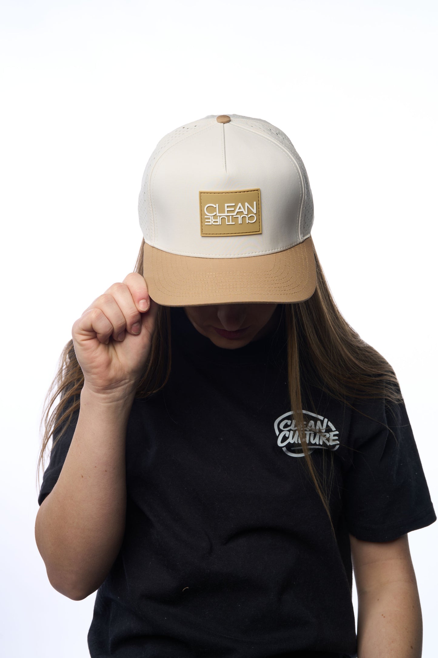 Off White/Khaki Snapback