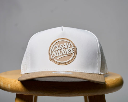 Off White/Khaki Snapback