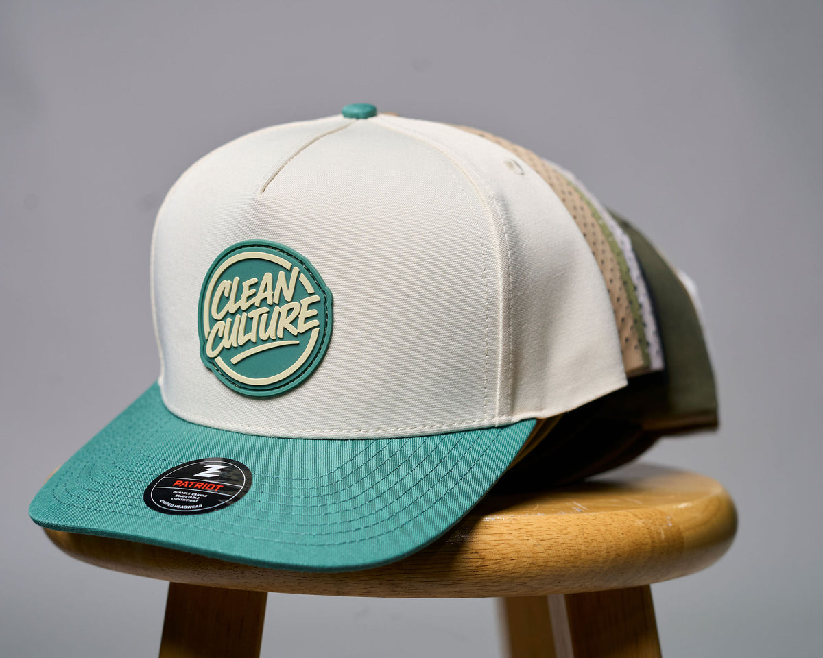 Patriot Hat Cream/Green